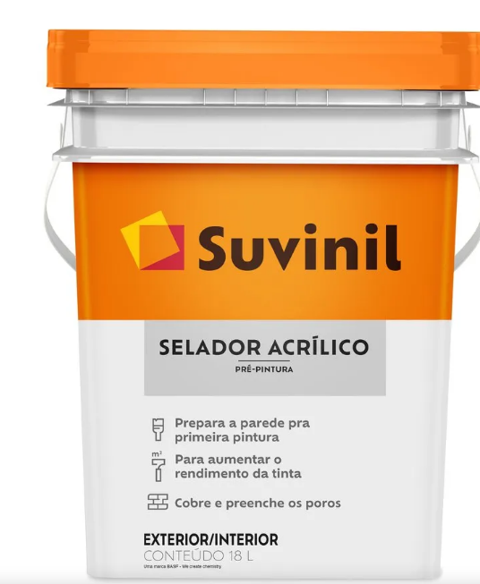selador acrílico de parede suvinil 18l