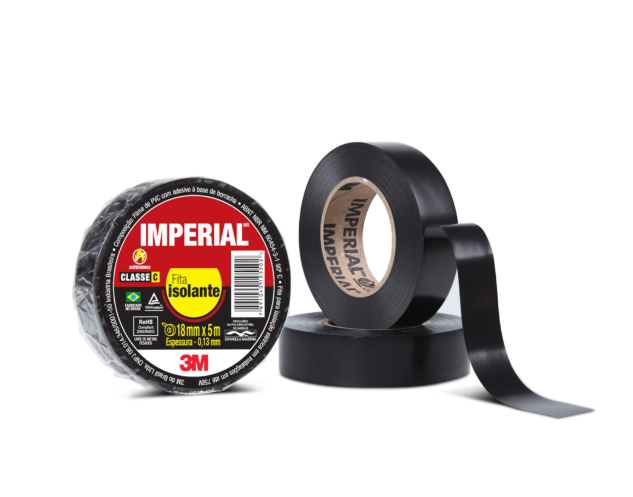 fita isolante 19mm x20m imperial ou 3m