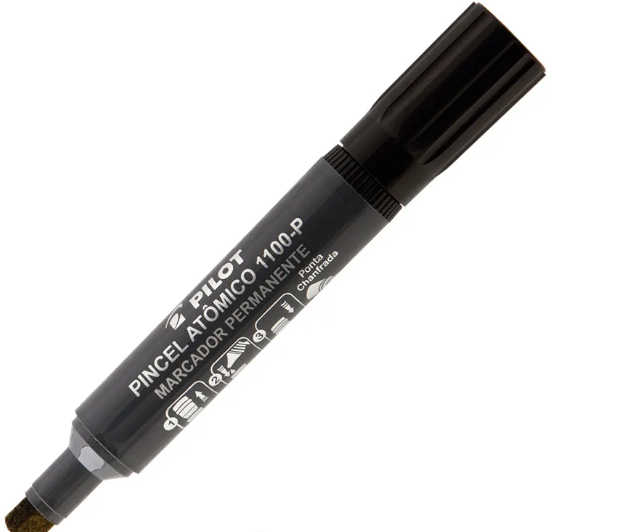pincel atomico cor preto