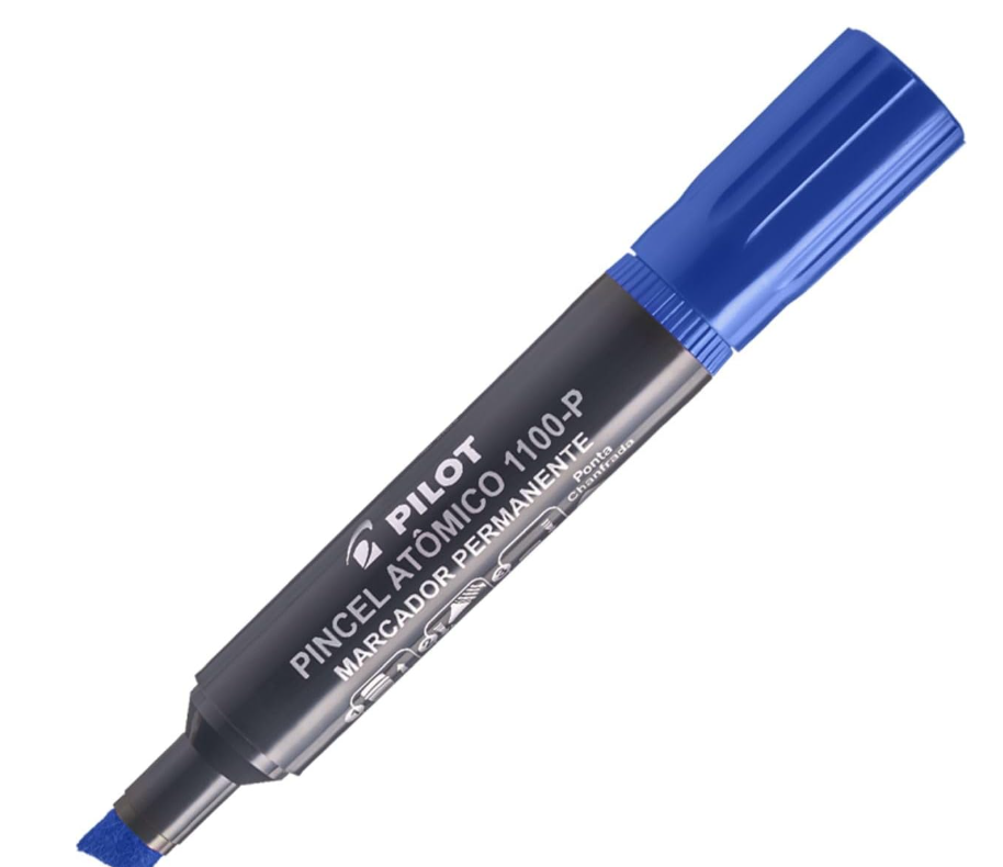 pincel atomico cor azul pilot